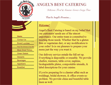 Tablet Screenshot of angelsbestcatering.com